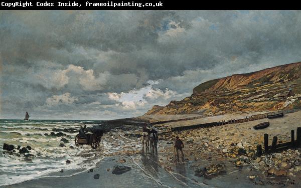 Claude Monet La Pointe de la Heve at Low Tide